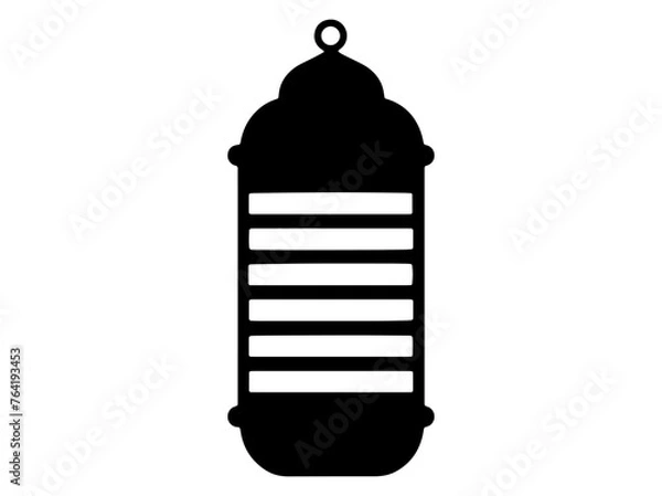 Fototapeta Lantern Line Art Background Illustration