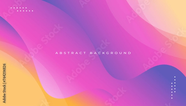 Fototapeta Gradient background with dynamic shapes