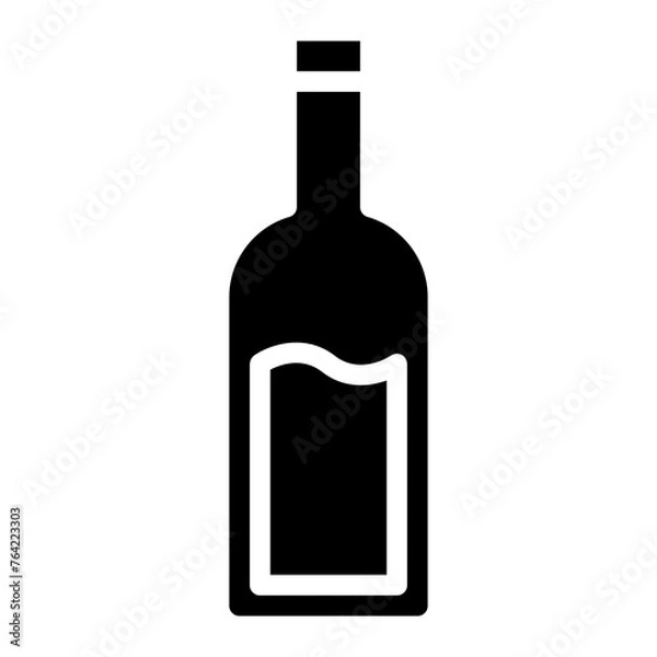 Fototapeta Alcoholic bottle icon