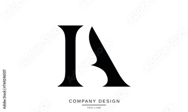 Fototapeta IA, AI Abstract Letters Logo Monogram Design Icon Font