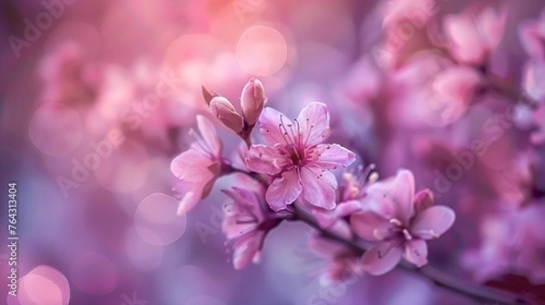 Fototapeta Soft focus with a touch of beauty  AI generated illustration
