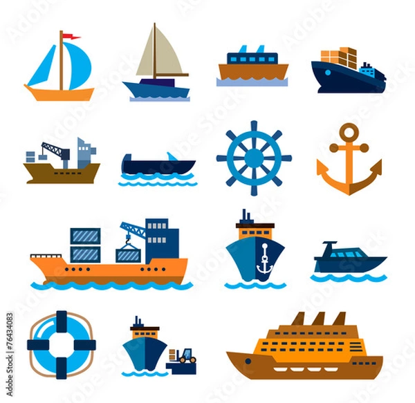 Fototapeta łódź i statek