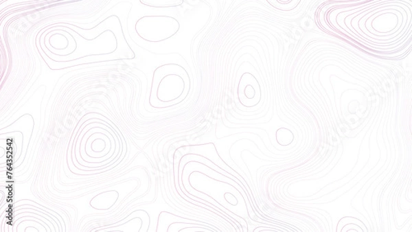 Obraz Topographic line contour map background, geographic grid map. Seamless pattern with lines curved reliefs abstract background, Abstract topographic contours map background. 
