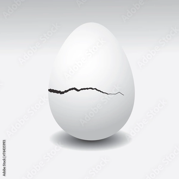 Fototapeta Egg cracked