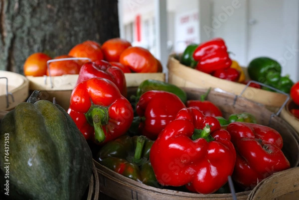 Fototapeta vegetables in a basket