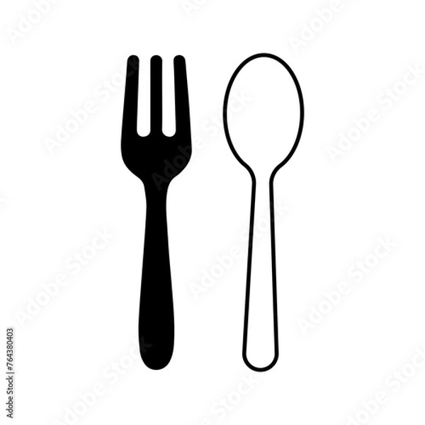 Obraz Fork & Spoon Restaurant Icon