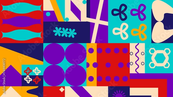 Obraz Bauhaus Style Abstract Background