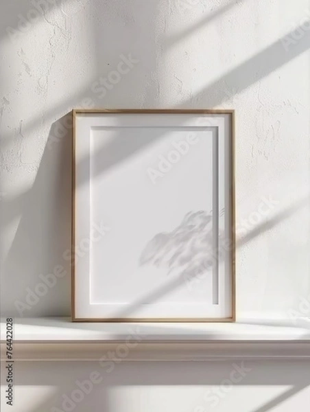 Fototapeta Frame Mockup Set in a Home Interior. Presented in 3D Render. Made with Generative AI Technology