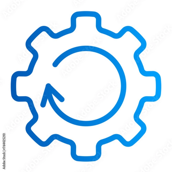 Fototapeta This is the Reload icon from the data management icon collection with an Outline gradient style