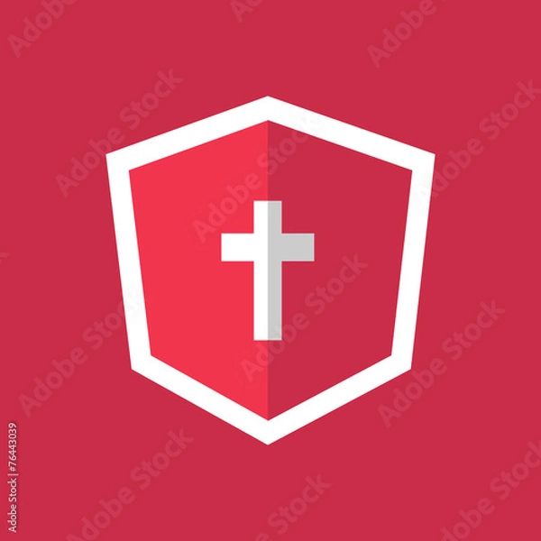 Obraz Cross Flat Icon