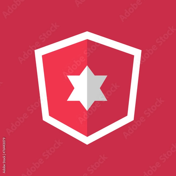 Obraz Jewish Flat Icon