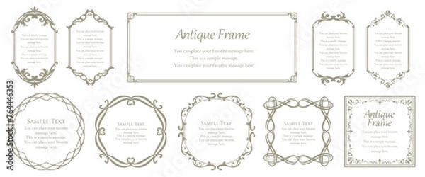 Fototapeta ゴージャスなフレームデザインセット