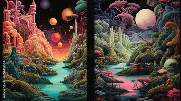 Obraz Colorful triangles