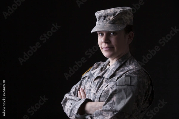 Obraz Kobieta wojskowa