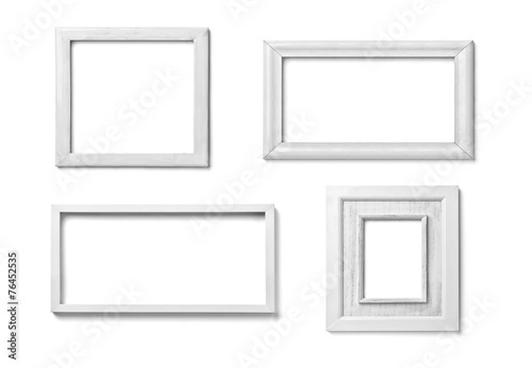 Fototapeta white frame wood background image