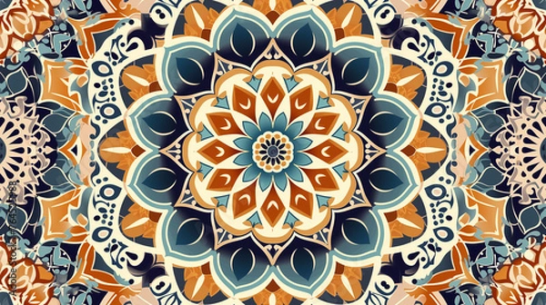 Obraz Beautiful structure of a repeating pattern in Arabic style