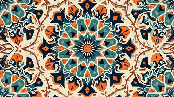 Obraz Beautiful structure of a repeating pattern in Arabic style