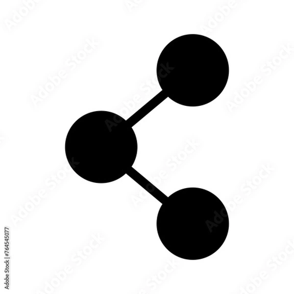 Obraz share app button icon design vector in trendy style