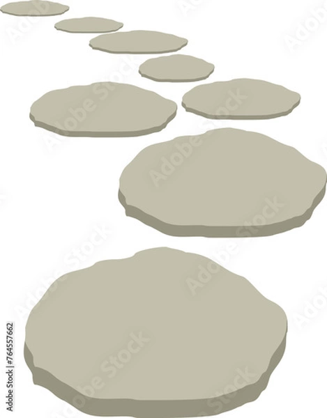 Fototapeta Stone Pathway Illustration