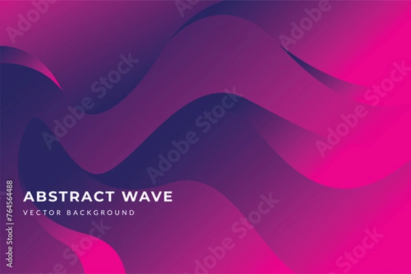 Fototapeta Gradient Pink Abstract Shape Vector Background