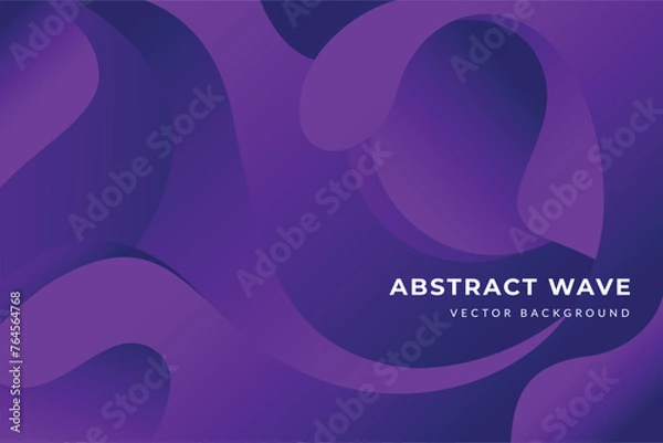 Fototapeta Gradient Purple Abstract Shape Vector Background 2