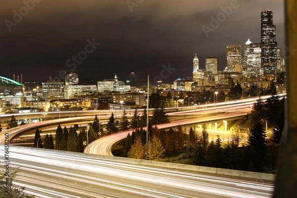 Fototapeta Seattle nights