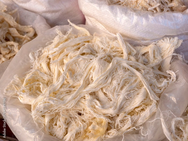 Fototapeta Chechil cheese, Erzurum civil cheese, moldy Chechil cheese in Turkey