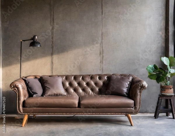 Obraz 夕暮れ時のソファ