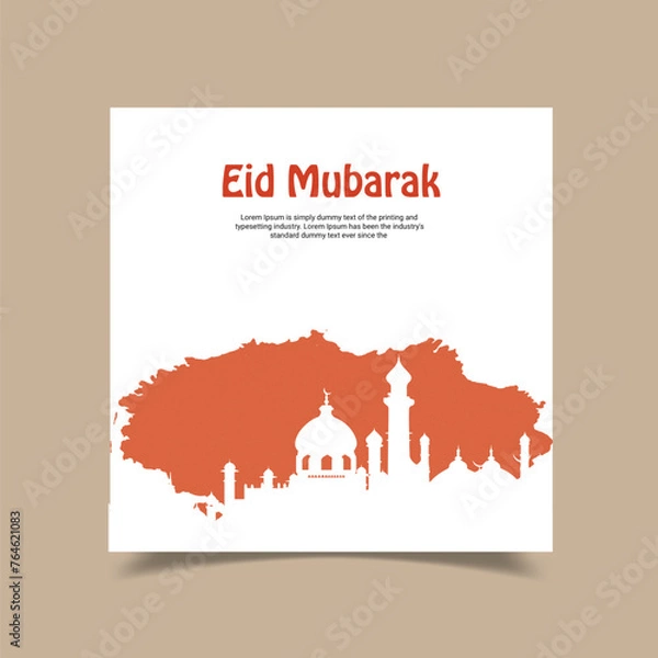 Obraz Eid Mubarak Design Template I Ramdan Kareem Template