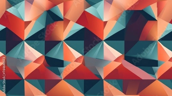 Fototapeta seamless pattern with Retro Argyle ikat