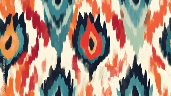 Obraz seamless pattern with Retro Argyle ikat