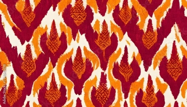 Obraz pattern hand-drawn pattern, repetitive elements, seamless pattern.