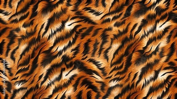 Fototapeta Tiger skin texture pattern background