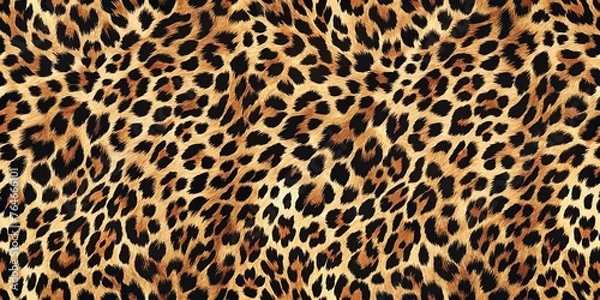 Fototapeta Leopard skin texture background pattern 