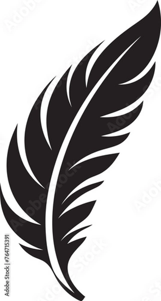 Fototapeta Feather Vector Graphic Elegant Logo Design Clean Feather Symbol Minimalist Logo Inspiration