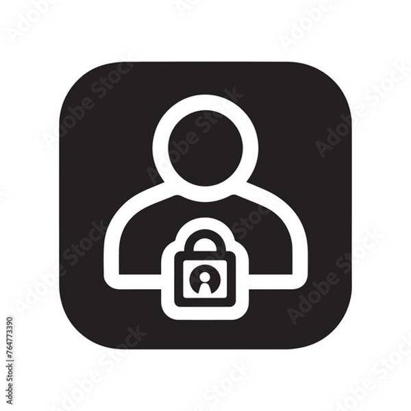 Obraz User account lock icon 