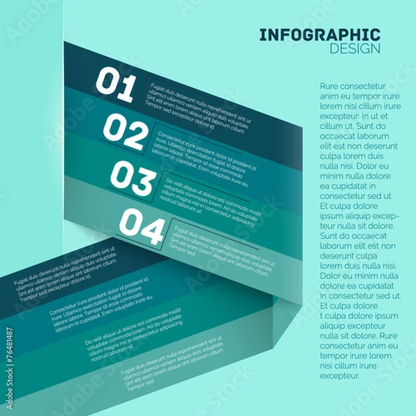 Obraz Paper options template vector illustration