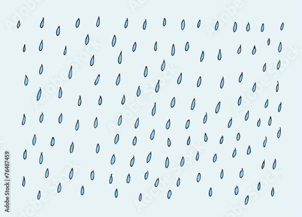 Obraz Tło wektor deszcz