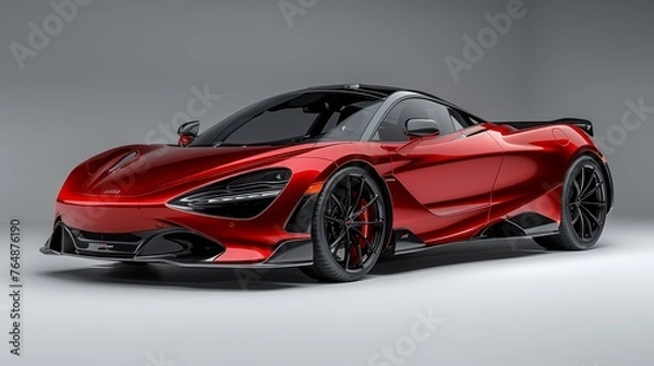 Fototapeta stortive modern red luxury car