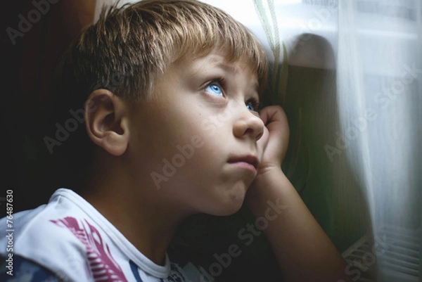 Obraz Chłopiec myślący