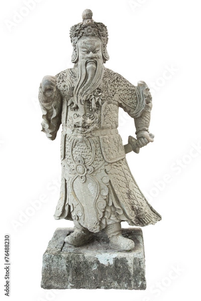 Obraz Stone Chinese warrior in the Temple