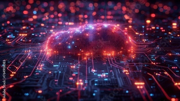 Fototapeta Advocating for AI integration in public and private sectors amplifies operational efficacy, spurs technological advancement, and cultivates resilience in a rapidly evolving landscape.
