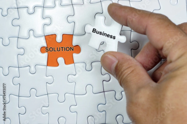 Fototapeta Business Solution Puzzle