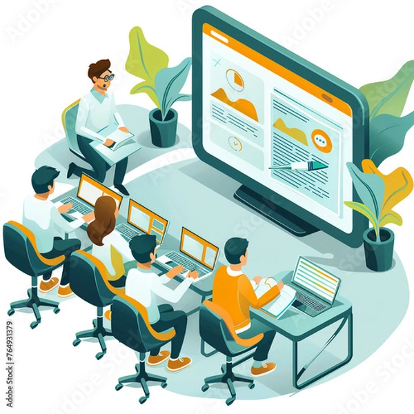 Obraz Interactive e-learning platform for professional development