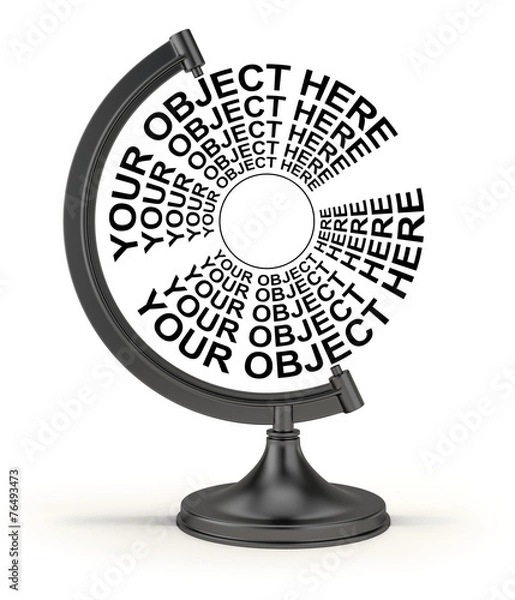 Fototapeta Empty globe stand