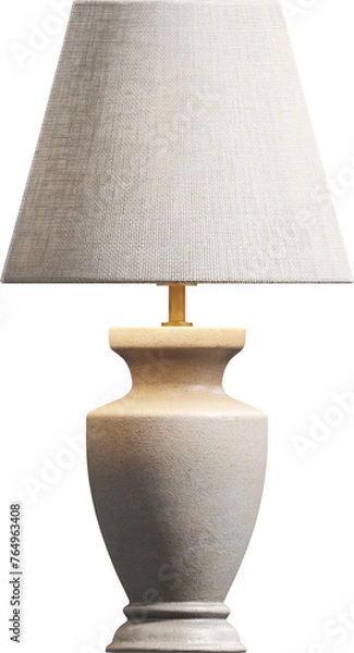 Obraz Side view of classic table lamp shade