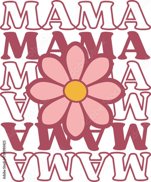 Fototapeta MAMA mothers Day t-shirt design