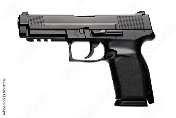 Obraz The Midnight Enforcer: A Stealthy Black Gun.