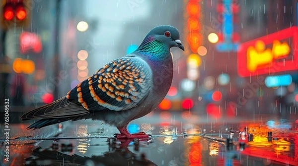 Obraz bird in the city