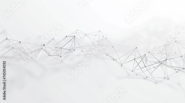 Fototapeta abstract future network on white background. Data and technology concept, network connection
